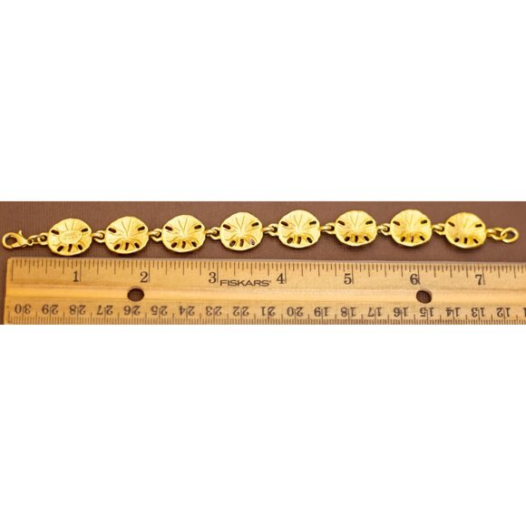 7 1/2 inch, Vintage Rainbow Sand Dollar Bracelet by USA - U23 - Picture 3 of 3